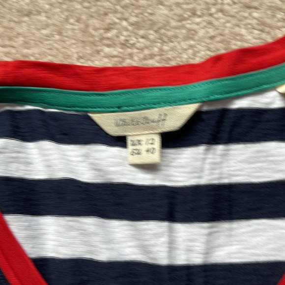 White Stuff Navy and White striped t-shirt size US8/UK12 - Picture 2 of 4